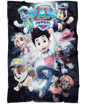 Paw Patrol Fleece Blanket Powder Explosion Black Blanket - Lusy Store