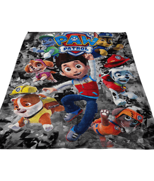 Paw Patrol Fleece Blanket Seizure Grey Blanket - Lusy Store