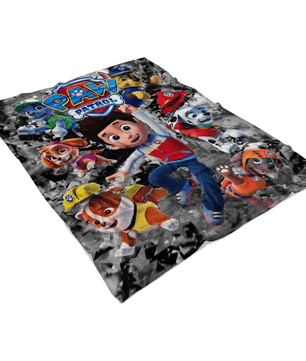 Paw Patrol Fleece Blanket Seizure Grey Blanket - Lusy Store