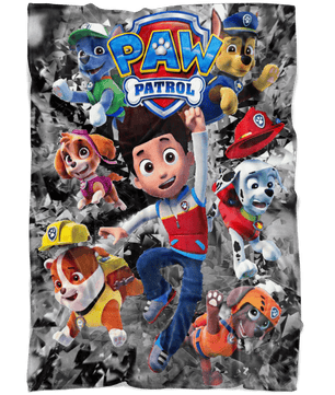Paw Patrol Fleece Blanket Seizure Grey Blanket - Lusy Store