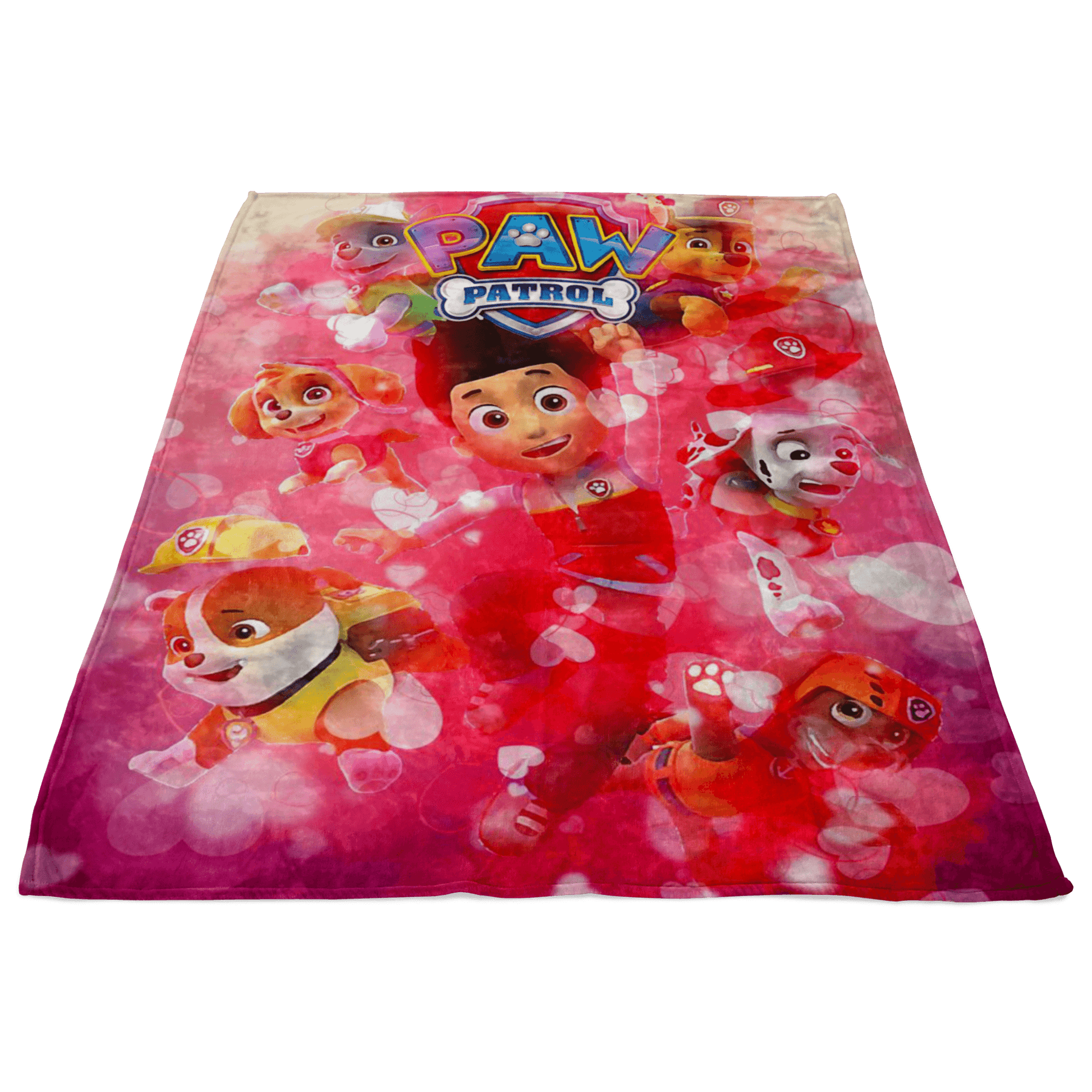 Paw Patrol Fleece Blanket Valentine Red Blanket - Lusy Store