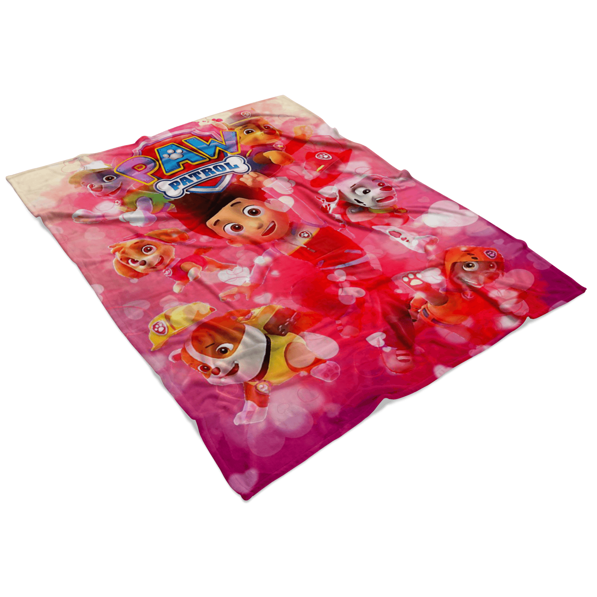 Paw Patrol Fleece Blanket Valentine Red Blanket - Lusy Store