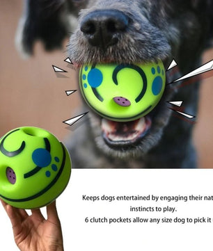 Pet Dogs Cats Playing Ball Wobble Wag Giggle Ball Safe Training Ball With Funny Sound - Lusy Store