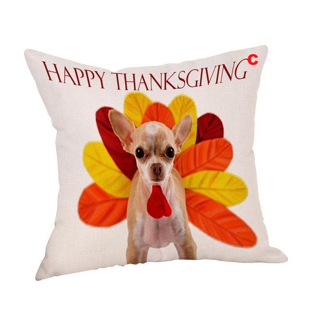Pillow Cover Thankful sentiment Pillowcases Embroidered - Lusy Store