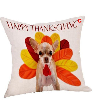Pillow Cover Thankful sentiment Pillowcases Embroidered - Lusy Store