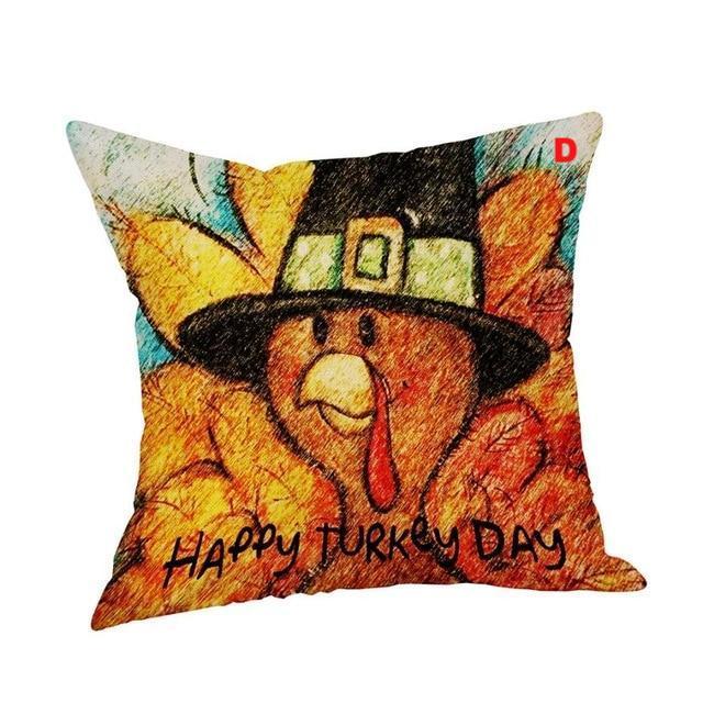 Pillow Cover Thankful sentiment Pillowcases Embroidered - Lusy Store