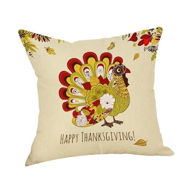 Pillow Cover Thankful sentiment Pillowcases Embroidered - Lusy Store