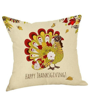 Pillow Cover Thankful sentiment Pillowcases Embroidered - Lusy Store