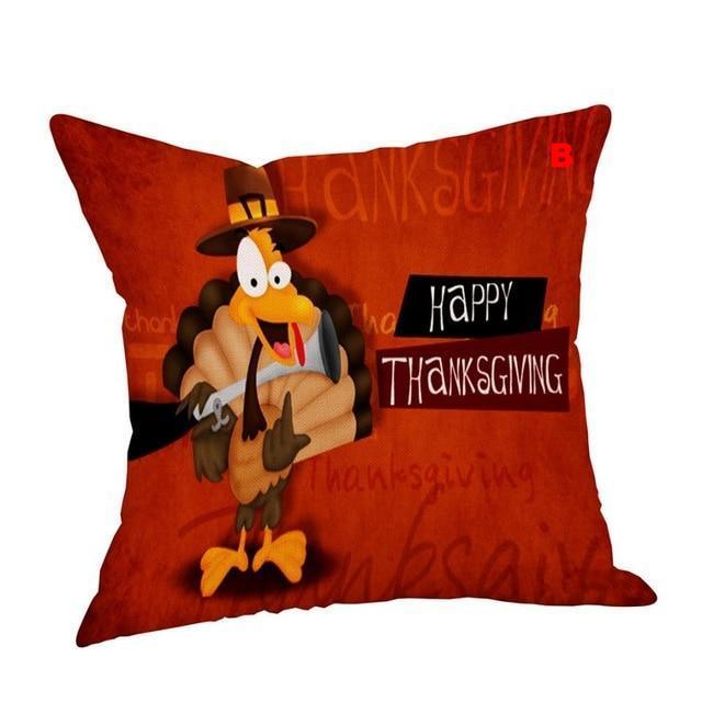 Pillow Cover Thankful sentiment Pillowcases Embroidered - Lusy Store