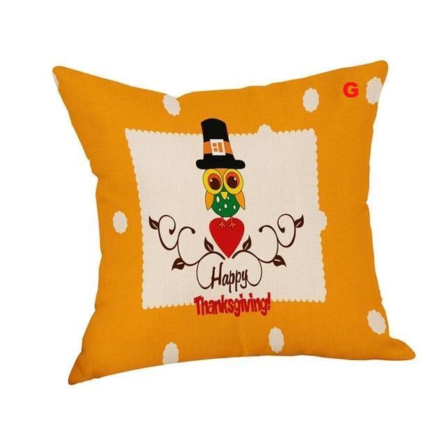 Pillow Cover Thankful sentiment Pillowcases Embroidered - Lusy Store