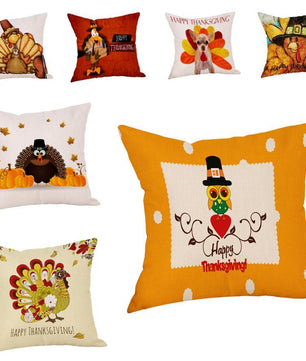 Pillow Cover Thankful sentiment Pillowcases Embroidered - Lusy Store
