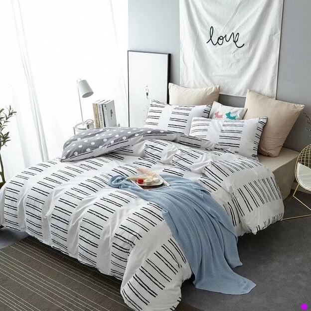 Pink Unicorn Bedding Sets Duvet Cover Embroidery Kids Bedding Sets Twin/Queen/King Size - Lusy Store