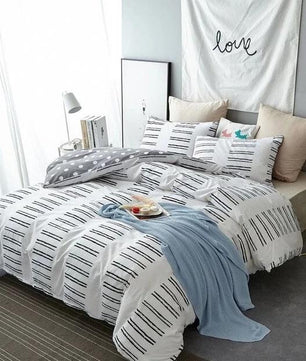 Pink Unicorn Bedding Sets Duvet Cover Embroidery Kids Bedding Sets Twin/Queen/King Size - Lusy Store