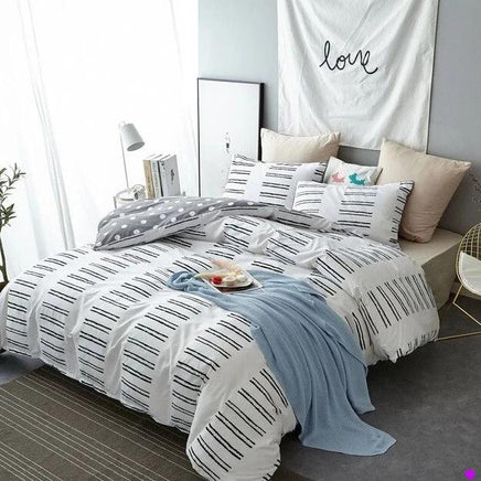 Pink Unicorn Bedding Sets Duvet Cover Embroidery Kids Bedding Sets Twin/Queen/King Size Dot Pink