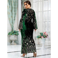 Plus Size Prom Dresses Chic Elegant Luxury Bodycon Green Oversized Long Evening Party D429 - Lusy Store
