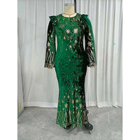 Plus Size Prom Dresses Chic Elegant Luxury Bodycon Green Oversized Long Evening Party D429 - Lusy Store