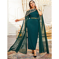 Plus Size Prom Dresses Elegant Green Bodycon Evening Party Festival Long Oversized D434 - Lusy Store