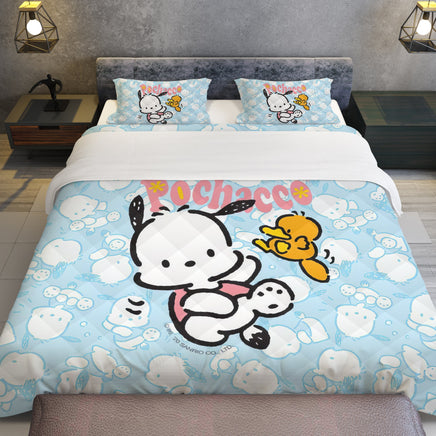 Pochacco Bed Set - Quilted Comfort for Kids - Lusy Store LLC