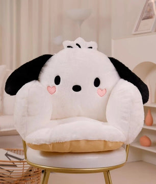 Pochacco Plush Comfortable Seat Cushion Lucifer Cat Sitting Cushion Chair Warm Soft Anime Non-slip Home Decor - Lusy Store LLC