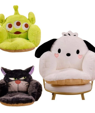 Pochacco Plush Comfortable Seat Cushion Lucifer Cat Sitting Cushion Chair Warm Soft Anime Non-slip Home Decor - Lusy Store LLC