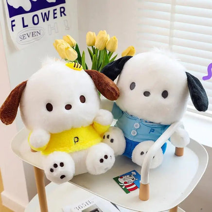 Pochacco Plush Toy Cartoon Sanrio Soft Stuffed Doll Cute Sofa Cushion Bedroom Decoration - Lusy Store LLC