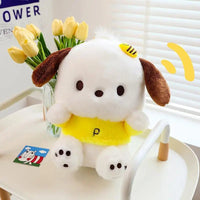 Pochacco Plush Toy Cartoon Sanrio Soft Stuffed Doll Cute Sofa Cushion Bedroom Decoration - Lusy Store LLC