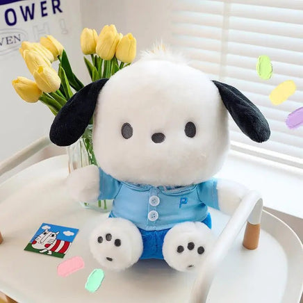 Pochacco Plush Toy Cartoon Sanrio Soft Stuffed Doll Cute Sofa Cushion Bedroom Decoration - Lusy Store LLC