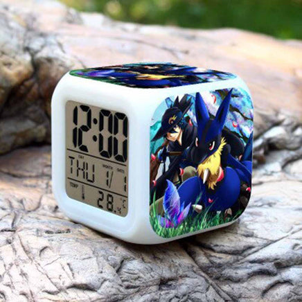 Pokemon Alarm Clock Digital LED 7 Colors Change Night Light For Kids - Lusy Store