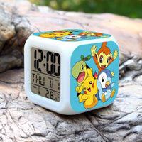 Pokemon Alarm Clock Digital LED 7 Colors Change Night Light For Kids A34 - Lusy Store