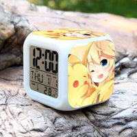 Pokemon Alarm Clock Digital LED 7 Colors Change Night Light For Kids A34 - Lusy Store