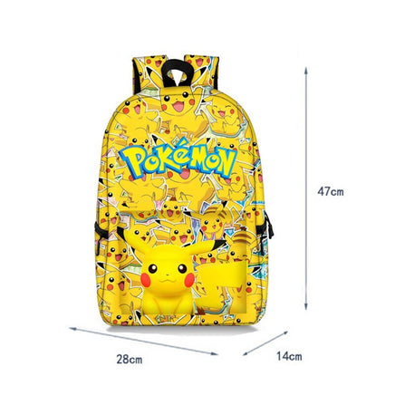 Pokemon Backpack Pikachu Anime Squirtle Travel Bag Teenagers Boys Girls Kawaii Knapsack Students Backpack For School B96