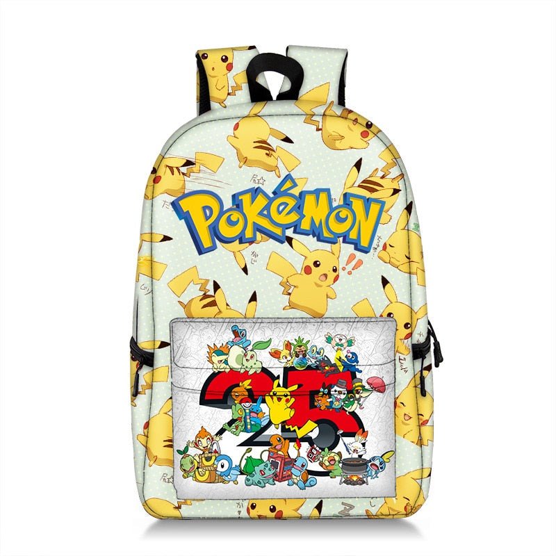 Pokemon Backpack Pikachu Anime Squirtle Travel Bag Teenagers Boys Girls Kawaii Knapsack Students Backpack For School B96 - Lusy Store