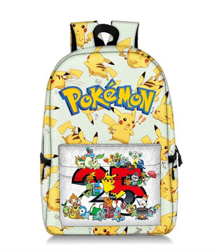 Pokemon Backpack Pikachu Anime Squirtle Travel Bag Teenagers Boys Girls Kawaii Knapsack Students Backpack For School B96 - Lusy Store