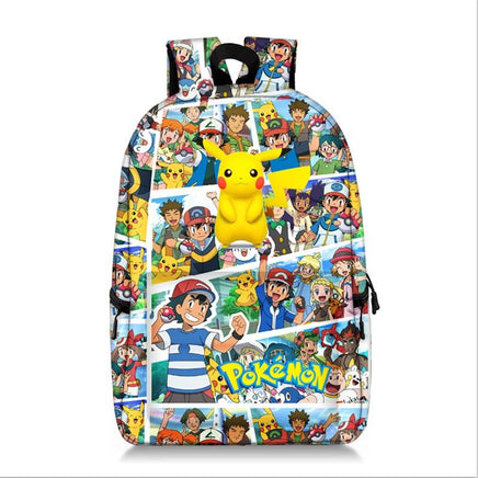 Pokemon Backpack Pikachu Anime Squirtle Travel Bag Teenagers Boys Girls Kawaii Knapsack Students Backpack For School B96 9
