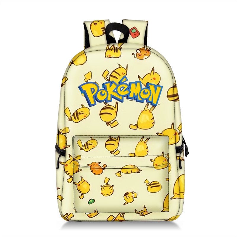 Pokemon Backpack Pikachu Anime Squirtle Travel Bag Teenagers Boys Girls Kawaii Knapsack Students Backpack For School B96 - Lusy Store