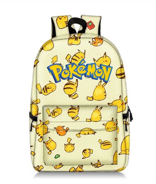 Pokemon Backpack Pikachu Anime Squirtle Travel Bag Teenagers Boys Girls Kawaii Knapsack Students Backpack For School B96 - Lusy Store