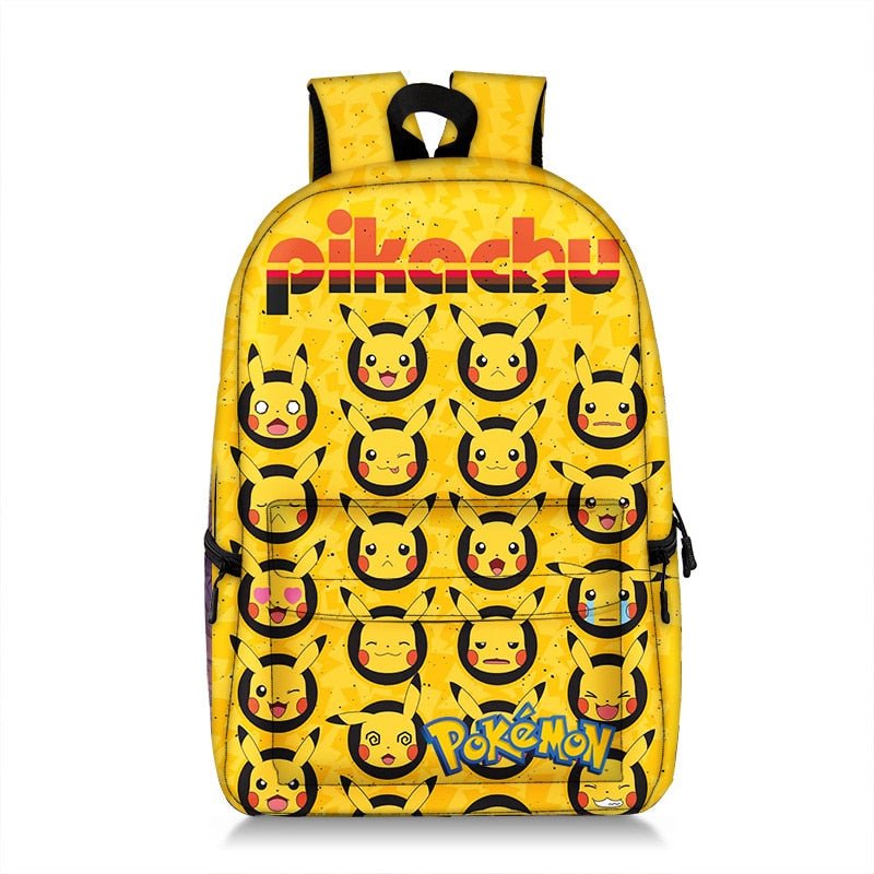 Pokemon Backpack Pikachu Anime Squirtle Travel Bag Teenagers Boys Girls Kawaii Knapsack Students Backpack For School B96 - Lusy Store