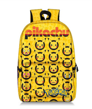 Pokemon Backpack Pikachu Anime Squirtle Travel Bag Teenagers Boys Girls Kawaii Knapsack Students Backpack For School B96 - Lusy Store