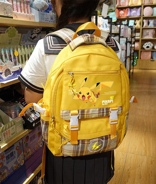 Pokemon Backpack Pikachu Students Primary And Middle Backpack For School Men And Women Animation Peripheral Leisure Travel B98 - Lusy Store