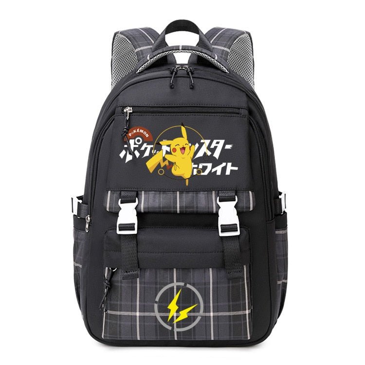 Pokemon Backpack Pikachu Students Primary And Middle Backpack For School Men And Women Animation Peripheral Leisure Travel B98 - Lusy Store