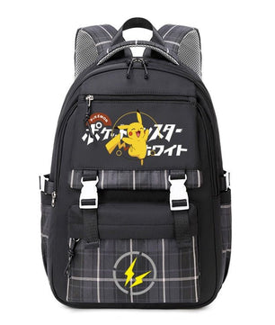 Pokemon Backpack Pikachu Students Primary And Middle Backpack For School Men And Women Animation Peripheral Leisure Travel B98 - Lusy Store