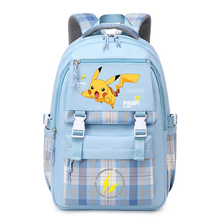 Pokemon Backpack Pikachu Students Primary And Middle Backpack For School Men And Women Animation Peripheral Leisure Travel B98 - Lusy Store