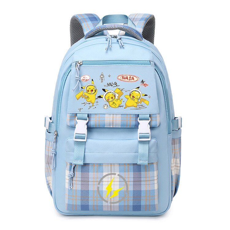 Pokemon Backpack Pikachu Students Primary And Middle Backpack For School Men And Women Animation Peripheral Leisure Travel B98 - Lusy Store
