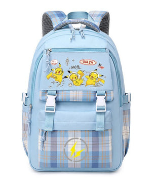 Pokemon Backpack Pikachu Students Primary And Middle Backpack For School Men And Women Animation Peripheral Leisure Travel B98 - Lusy Store