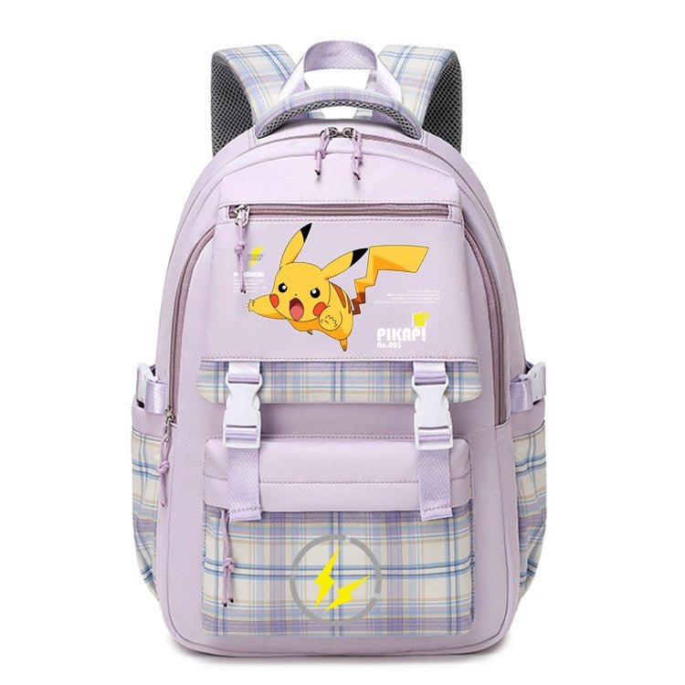 Pokemon Backpack Pikachu Students Primary And Middle Backpack For School Men And Women Animation Peripheral Leisure Travel B98 - Lusy Store