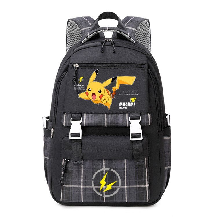 Pokemon Backpack Pikachu Students Primary And Middle Backpack For School Men And Women Animation Peripheral Leisure Travel B98 - Lusy Store