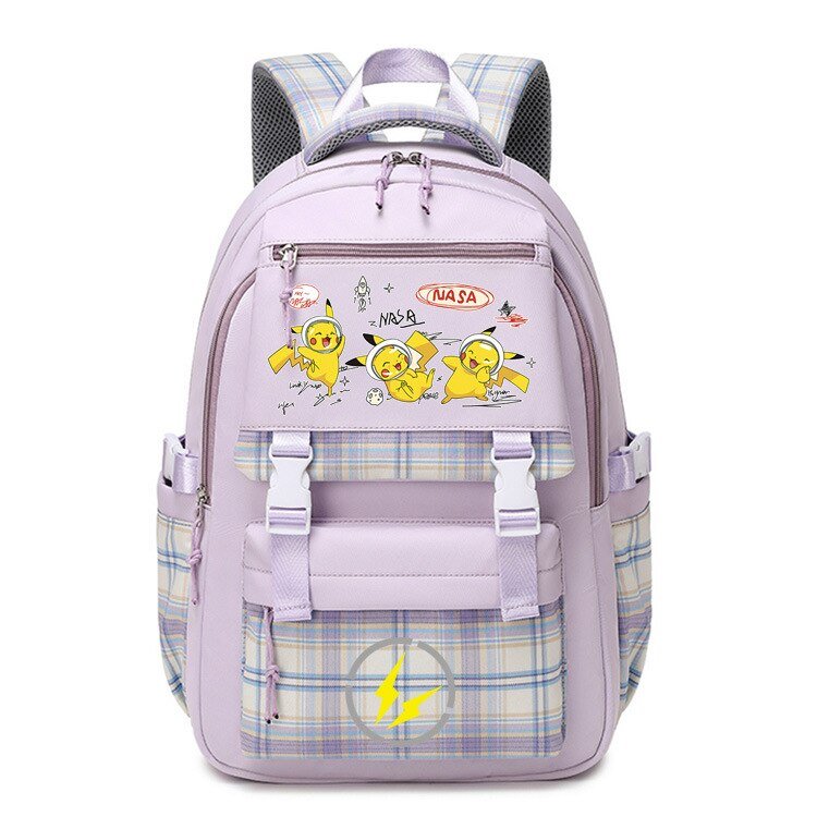Pokemon Backpack Pikachu Students Primary And Middle Backpack For School Men And Women Animation Peripheral Leisure Travel B98 - Lusy Store