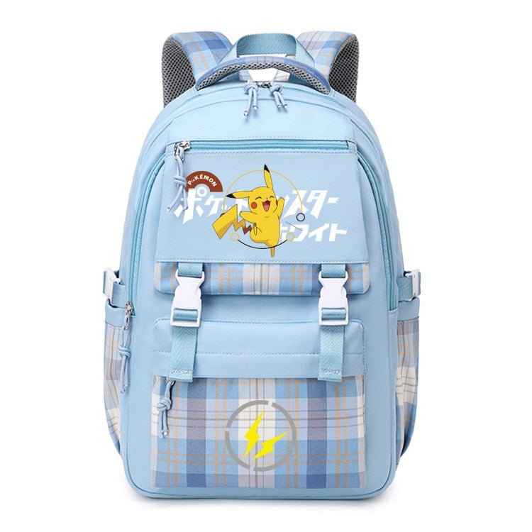 Pokemon Backpack Pikachu Students Primary And Middle Backpack For School Men And Women Animation Peripheral Leisure Travel B98 - Lusy Store