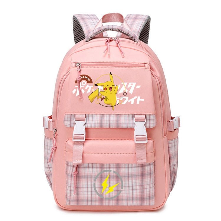 Pokemon Backpack Pikachu Students Primary And Middle Backpack For School Men And Women Animation Peripheral Leisure Travel B98 - Lusy Store