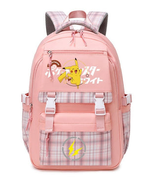 Pokemon Backpack Pikachu Students Primary And Middle Backpack For School Men And Women Animation Peripheral Leisure Travel B98 - Lusy Store